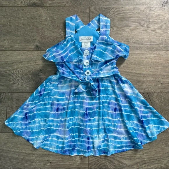 Jona Michelle | Dresses | Jona Michelle Blue Tie Dye Toddler Girls Dress |  Poshmark
